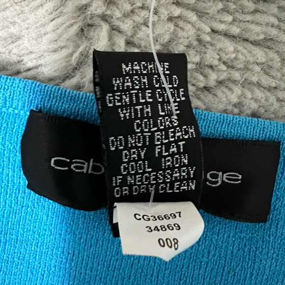 CABLE & GAUGE Turquoise Sweater SZ M NWT - Picture 6 of 8